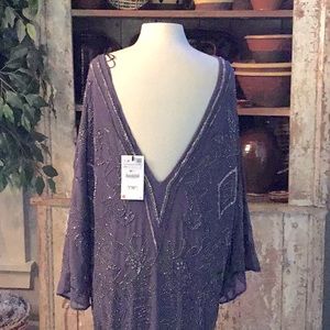 NWT ZARA Beaded Maxi Dress